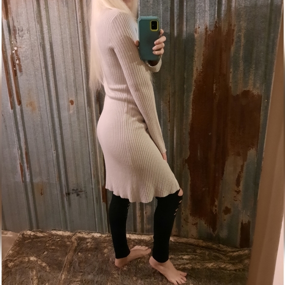 Trench Coat Length Cable Knit Xhilaration Cardigan - Picture 4 of 12